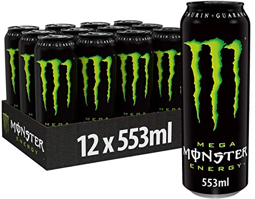 Load image into Gallery viewer, Monster Energy - Caffeinated Energy Drink with Classic Energy Flavour - in Resealable Disposable Tins (12 x 553 ml)
