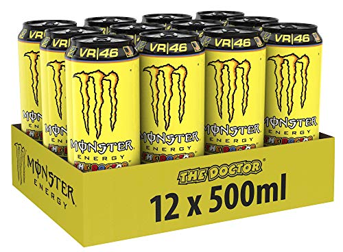 Load image into Gallery viewer, Monster Energy The Doctor Caffeinated Energy Drink with Tingling Lemon Flavour in Practical Disposable Tins (12 x 500 ml)
