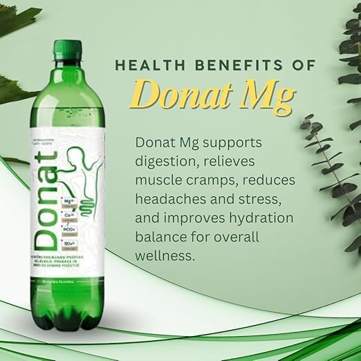 Natural Magnesium Water - 1000mg Magnesium in 1000ml ''Donat Mg'' Bulk Pack 6x1L