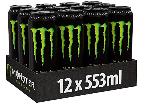 Monster Energy - Cafeïnehoudende energiedrank met klassieke energiesmaak - in praktische wegwerpblikjes (24 x 500 ml) 