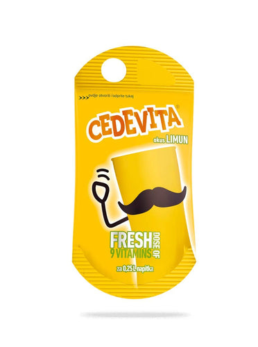 Cedevita Lemon 50 x 19g Sachets – Refreshing Drink Mix with 9 Vitamins
