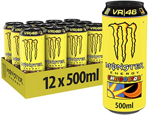 Load image into Gallery viewer, Monster Energy The Doctor Caffeinated Energy Drink with Tingling Lemon Flavour in Practical Disposable Tins (12 x 500 ml)
