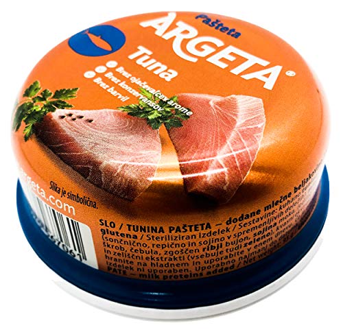 Load image into Gallery viewer, ARGETA Premium Exquisite Tuna Patè - 14 Boxes Excellent and Delicious Patè - Preservative and Gluten Free - 1330 g (95 g per Jar x 14) - Natural Aroma
