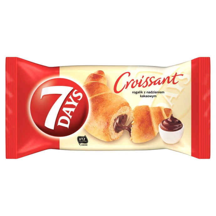 7 Day's Croissant with Cocoa Filling 60 g (Pack of 30)