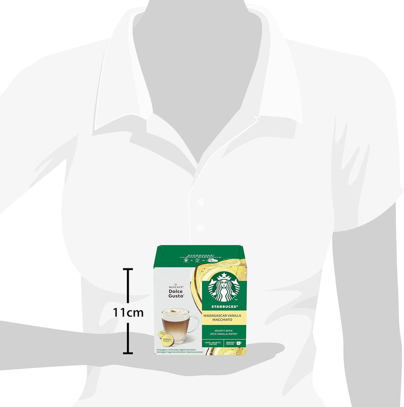 将图像加载到画廊查看器中，星巴克® 马达加斯加香草玛奇朵甜品胶囊 12粒装 独特香草风味
