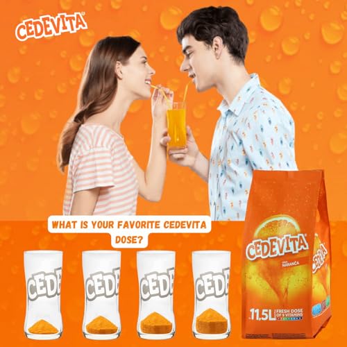 Afbeelding laden in Galerijviewer, Cedevita Orange Instant Vitamine Drink Mix 455g - Maakt 12L 9 Vitaminen
