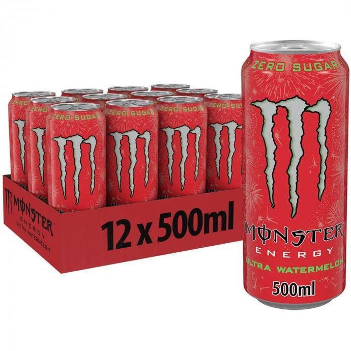 Monster Energy Drink Ultra Watermeloen 500 ml - 12 blikjes 