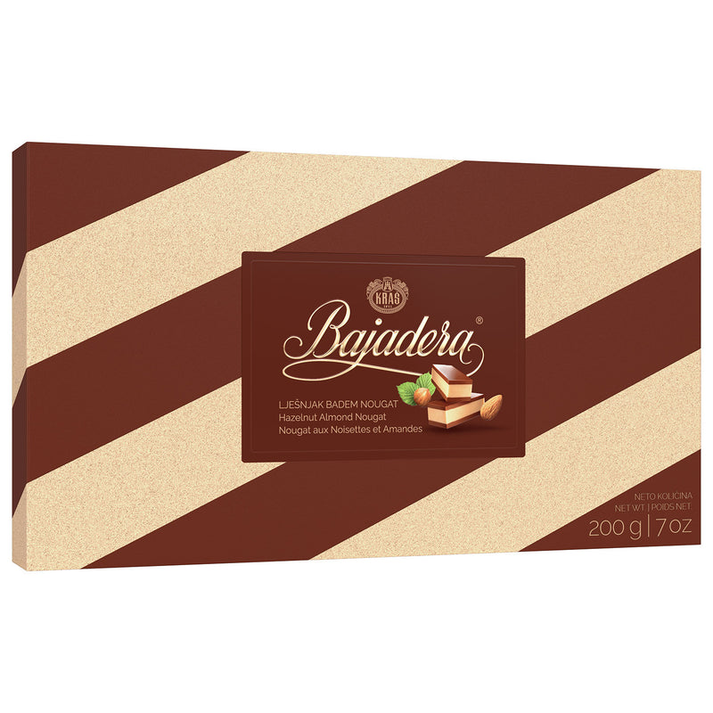Load image into Gallery viewer, 12 PCS - 300G Premium Bajadera Diamond Chocolates with Finest Nut &amp; Almond Viennese Nougat – Kosher, Halal, and Vegan Certified Bajadera Chocolates – Multipack Sizes (300 G, 12 PCS)
