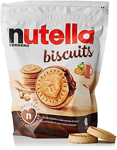 Load image into Gallery viewer, Hazelnut cream filled sandwich biscuits, 2 packs of 304 g each – resealable for freshness
