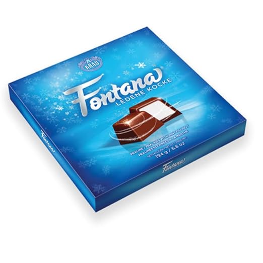 Fontana Happy Birthday Chocolates Gift Box with Cool Mint Filling | Dark Chocolate Joy in Various Pack Sizes (194 g, 49 g, 146 g, 730 g) (730 g, 6 Pieces)