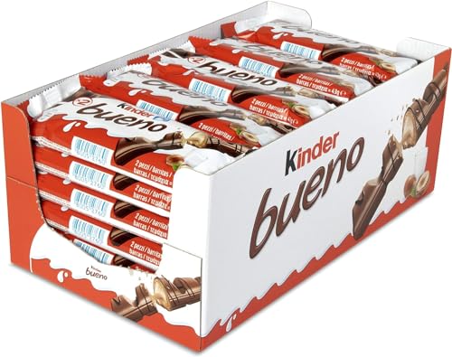 Ferrero Kinder Bueno Kinder Bueno Wafer Cookies - Pack of 30, 1360 g