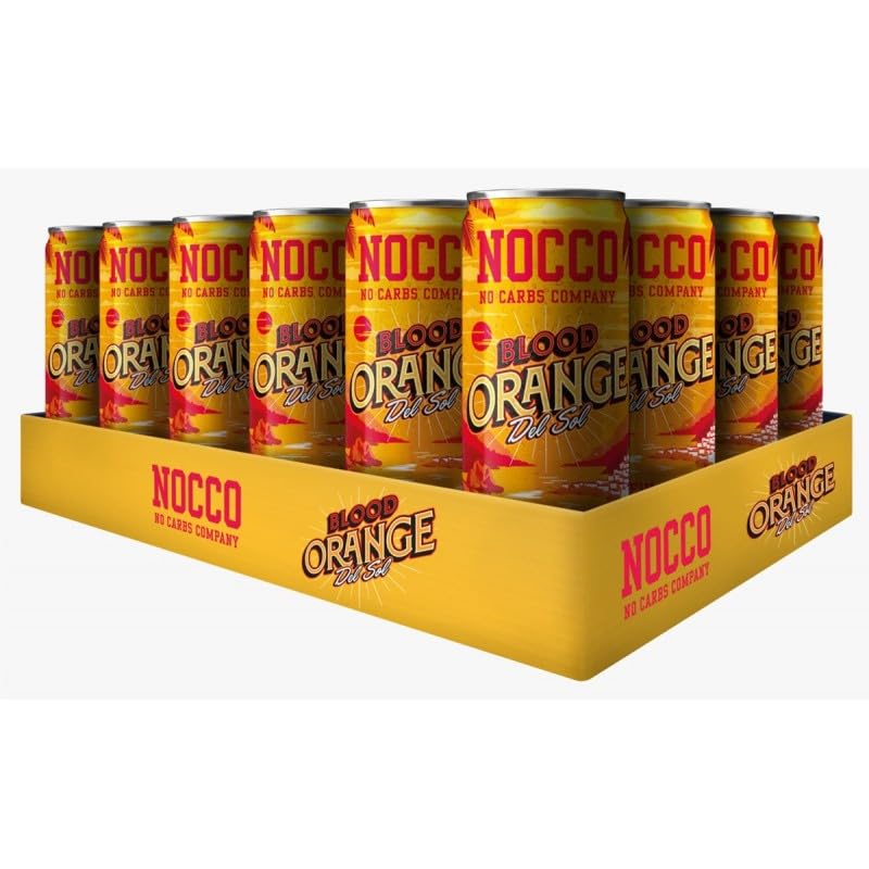 Load image into Gallery viewer, 24 cans | NOCCO BCAA Energy Drink incl. Naranja Sangre Del Sol 330 ml | BCAA | 105 mg Cafeína | Soft drink without sugar | Energy drink incl. | Buxtrade
