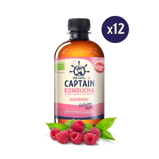 Captain Kombucha Raspberry 12 × 400 ml