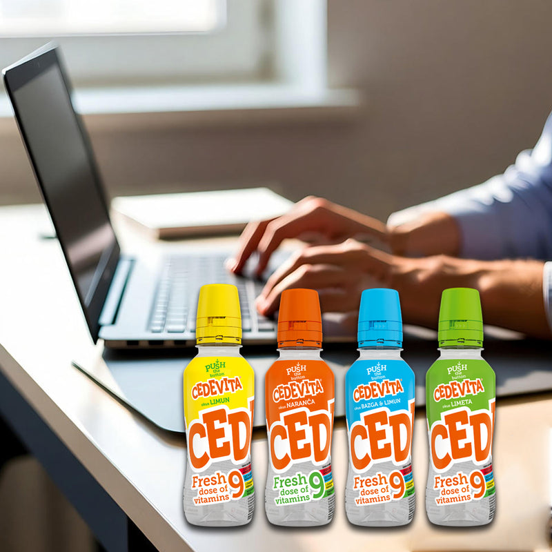 Load image into Gallery viewer, 12 Bottles of Cedevita Fresh Vitamin Drink – Elderberry &amp; Lemon Flavor | Refreshing &amp; Enriched with 9 Vitamins
