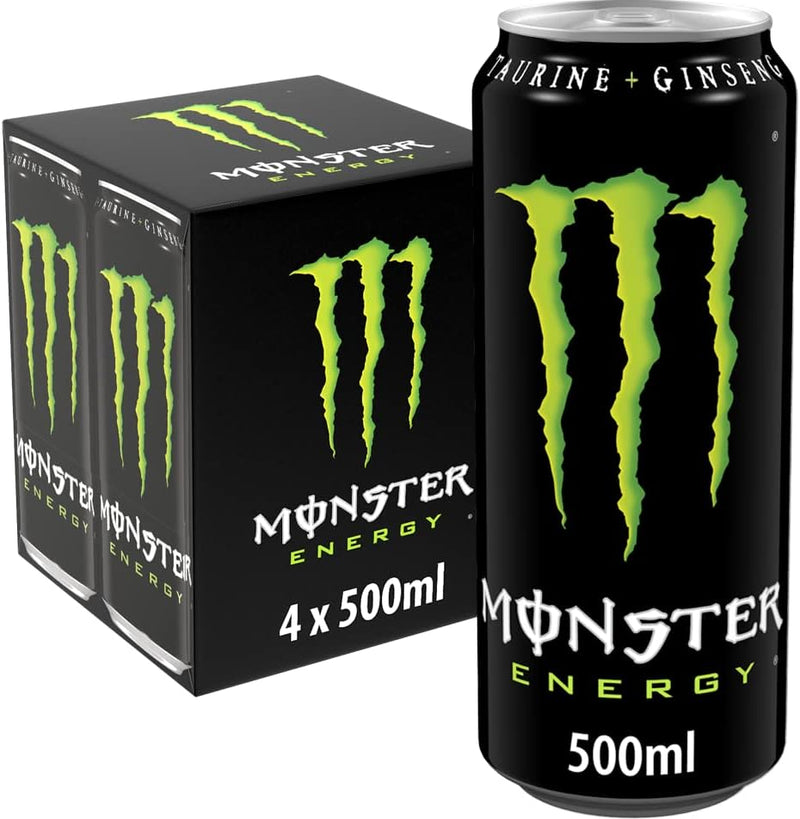 Load image into Gallery viewer, Monster Energy Original Classic Drink 4 x 500 ml

