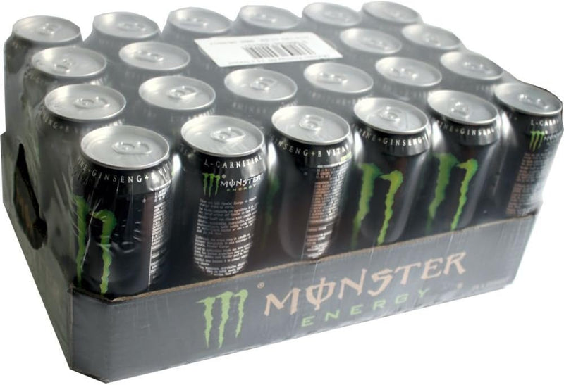 Load image into Gallery viewer, Monster Energy - Cafeïnehoudende energiedrank met klassieke energiesmaak - in praktische wegwerpblikjes (24 x 500 ml) 
