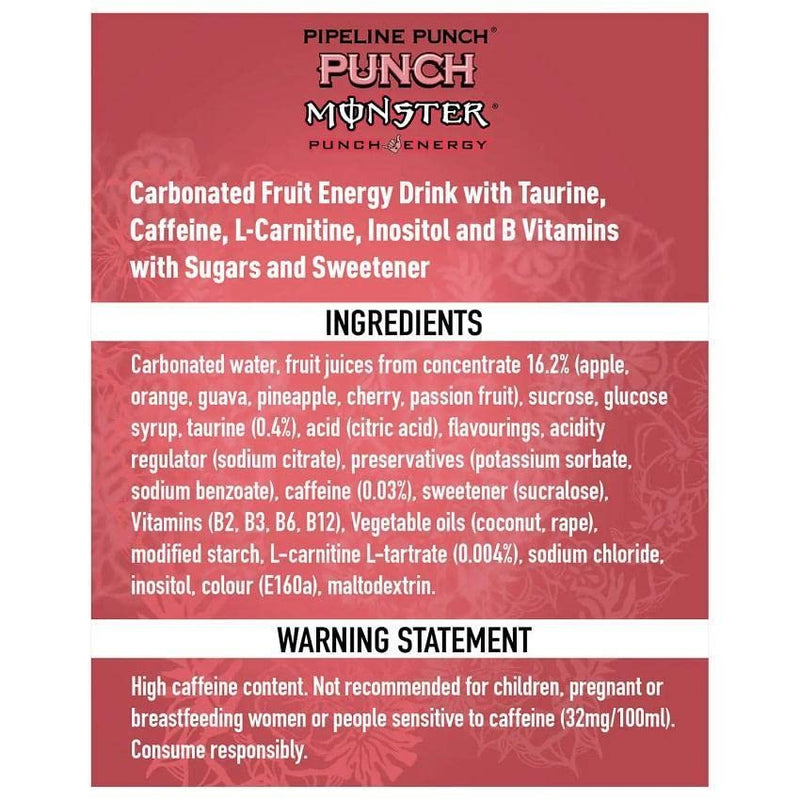Load image into Gallery viewer, MONSTER ENERGY Drink Pipeline Punch 500ml - 12 Tins
