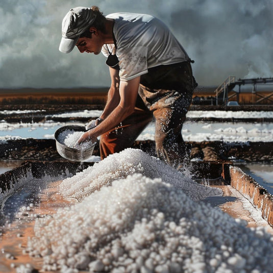 Traditional Unrefined Iodized Fine Sea Salt (750 Gram Bag) - All Organic & Unrefined Sea Salt - Good for Cooking & Table Salt