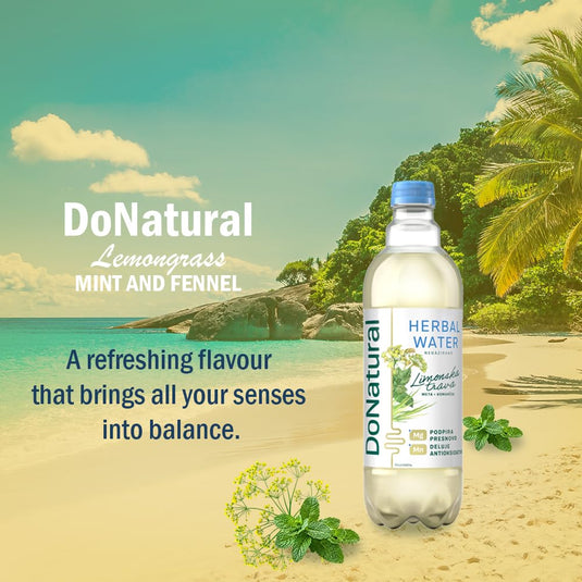 DONATURAL META Mineral Water Mg+Zn – 12 x 0.5L Natural Functional Water for Daily Well-Being