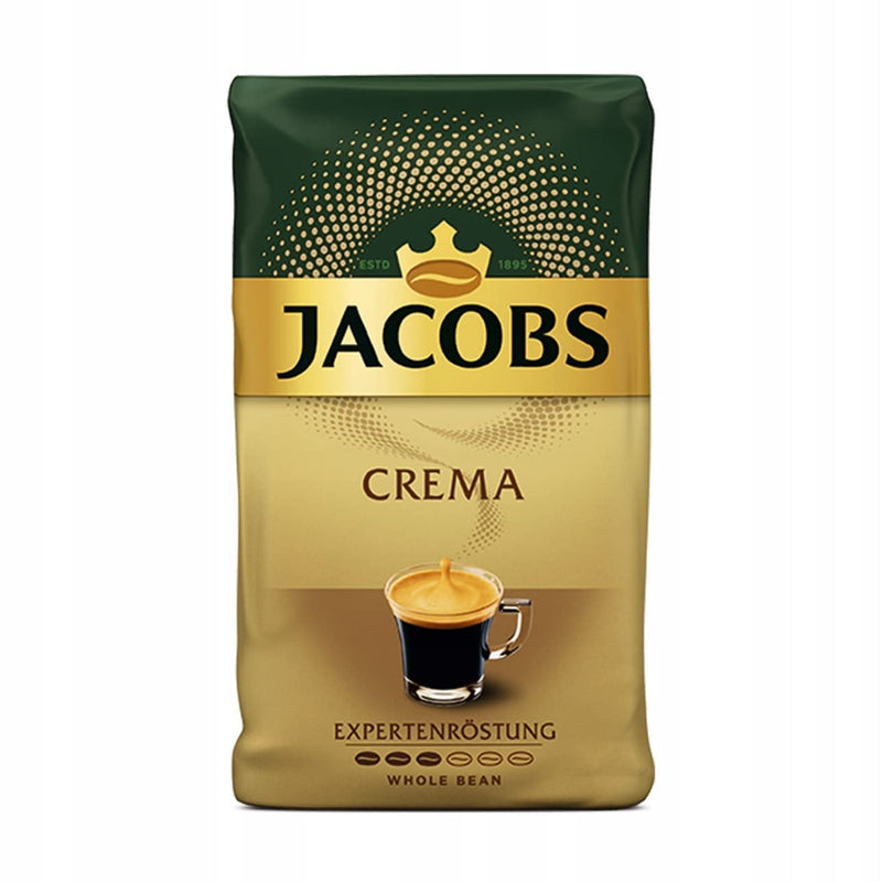Load image into Gallery viewer, Jacobs Auslese Crema Coffee Beans 1kg – 80% Arabica 20% Robusta – Dark Roast Espresso Blend – Rich Aroma for Espresso, Latte &amp; Cappuccino
