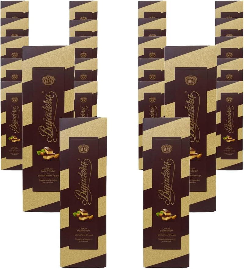 Afbeelding laden in Galerijviewer, Premium Bajadera Diamond Chocolates met de beste noten- en amandel-Weense nougat – Kosher, halal en veganistisch gecertificeerde Bajadera Chocolates – Multipack-formaten (87 G, 24 STUKS) 
