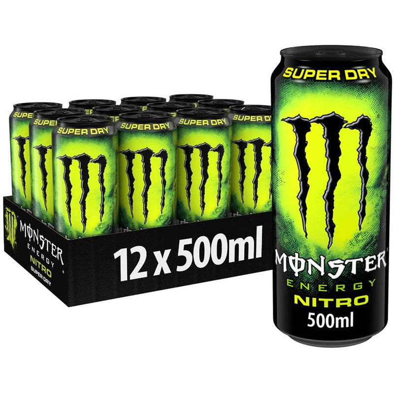 Load image into Gallery viewer, MONSTER ENERGY Nitro Super Dry Pack of 12 Units of 500 ml - Total 6 Litres
