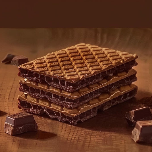 NAPOLITANKE KRAS Premium Wafers - Premium Wafers Biscuits met heerlijke melk, chocolade crème, hazelnoot, citroen en sinaasappel vullingen - Meerdere maten (4x420g) 