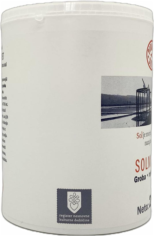 Solni Cvet - Flor de Sal 250 g (Beschermde Oorsprongsbenaming) - puur biologisch en ongeraffineerd zeezout - geschikt om mee te koken en als tafelzout (12 stuks) 