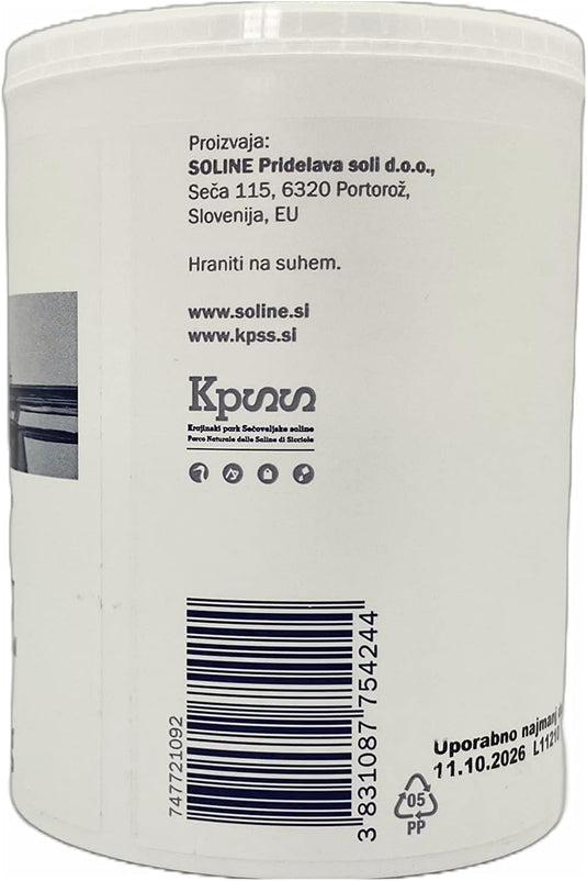 Solni Cvet - Salt Flower 250 g (Protected Designation of Origin) - pure organic and unrefined sea salt - good for cooking and table salt