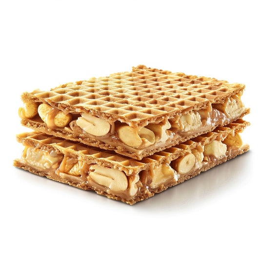 NAPOLITANKE KRAS Premium Waffles - Premium Waffle Biscuits with Delicious Milk, Chocolate Cream, Hazelnut, Lemon and Orange Fillings - Various Sizes (840 g HAZELNUT, Pack of 8)