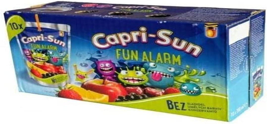 CAPRI - SUN Fun Alarm 200ml Pouches - Fruity Juice Drink (10 Pack ...