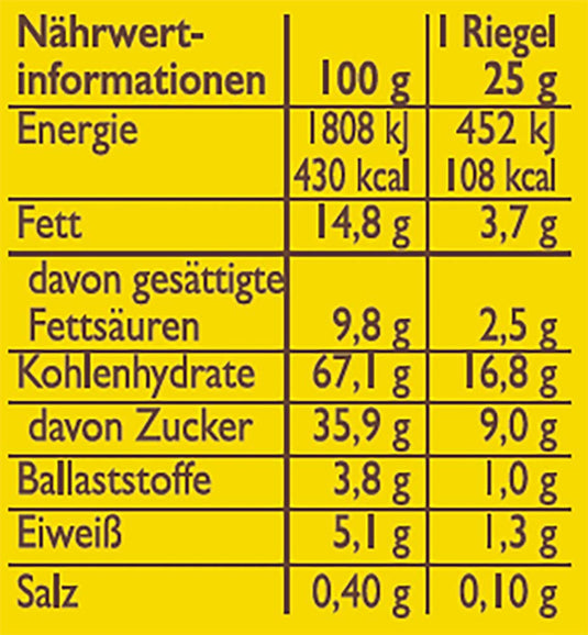 CORNY Milk Chocolate & Banana Cereal Bars 150 g (Pack of 10)