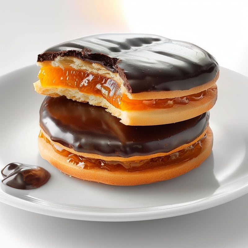 Load image into Gallery viewer, Jaffa Duo Orange Jelly &amp; Chocolate Covered Biscuits 250g Twin Pack - Rich Cocoa, Real Orange Juice, 52% Cocoa Coating Jaffa Cakes, Multiple Sizes 125g, and 250g (250 G, 12 PCS)
