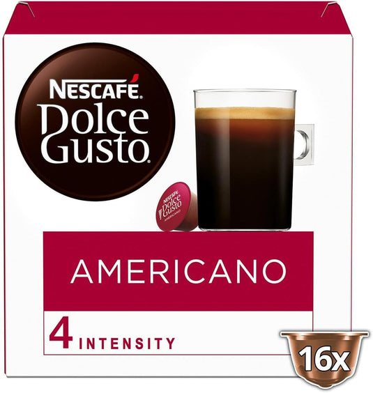 Americano  DOLCE GUSTO 16 CAPS. Sweet aromatic and Nuanced