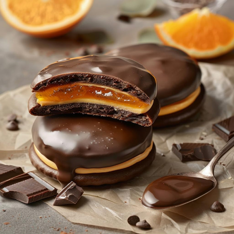 Load image into Gallery viewer, Jaffa Duo Orange Jelly &amp; Chocolate Covered Biscuits 250g Twin Pack - Rich Cocoa, Real Orange Juice, 52% Cocoa Coating Jaffa Cakes, Multiple Sizes 125g, and 250g (125 G, 12 PCS)
