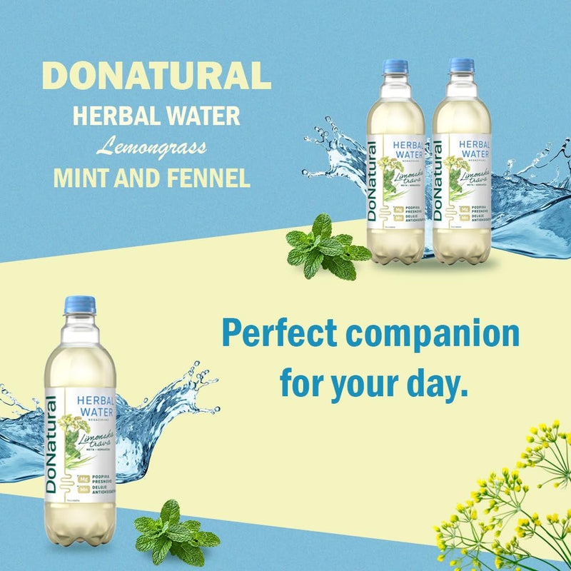 Load image into Gallery viewer, DONATURAL META Mineral Water Mg+Zn – 12 x 0.5L Natural Functional Water for Daily Well-Being
