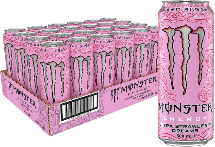 Monster Energy Drink Ultra Strawberry Dreams, 24 x 500 ml