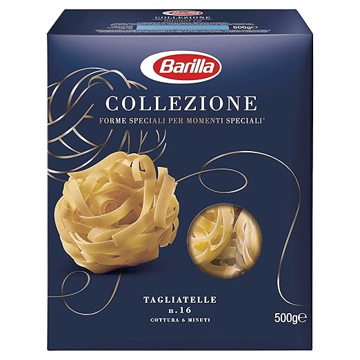 Barilla Durum Tarwe Pasta Tagliatelle Collectie - Verpakking van 4 (4 x 500 g) 