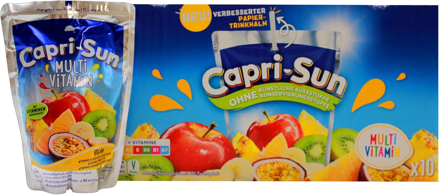 CAPRI - SUN Multivitamin 200ml Pouches - Fruit Juice Drink (10 Pack ...