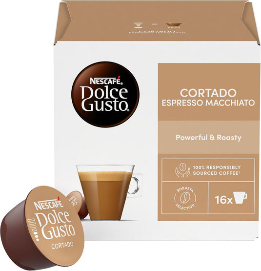 Cortado Espresso Macchiato DOLCE GUSTO 30CAPS. Powerful and roasty