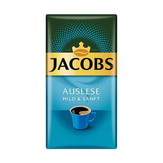 CHECKED - Jacobs Auslese Mild & Sanft 500 g – Ground Coffee – Smooth & Balanced Medium Roast Filter Coffee
