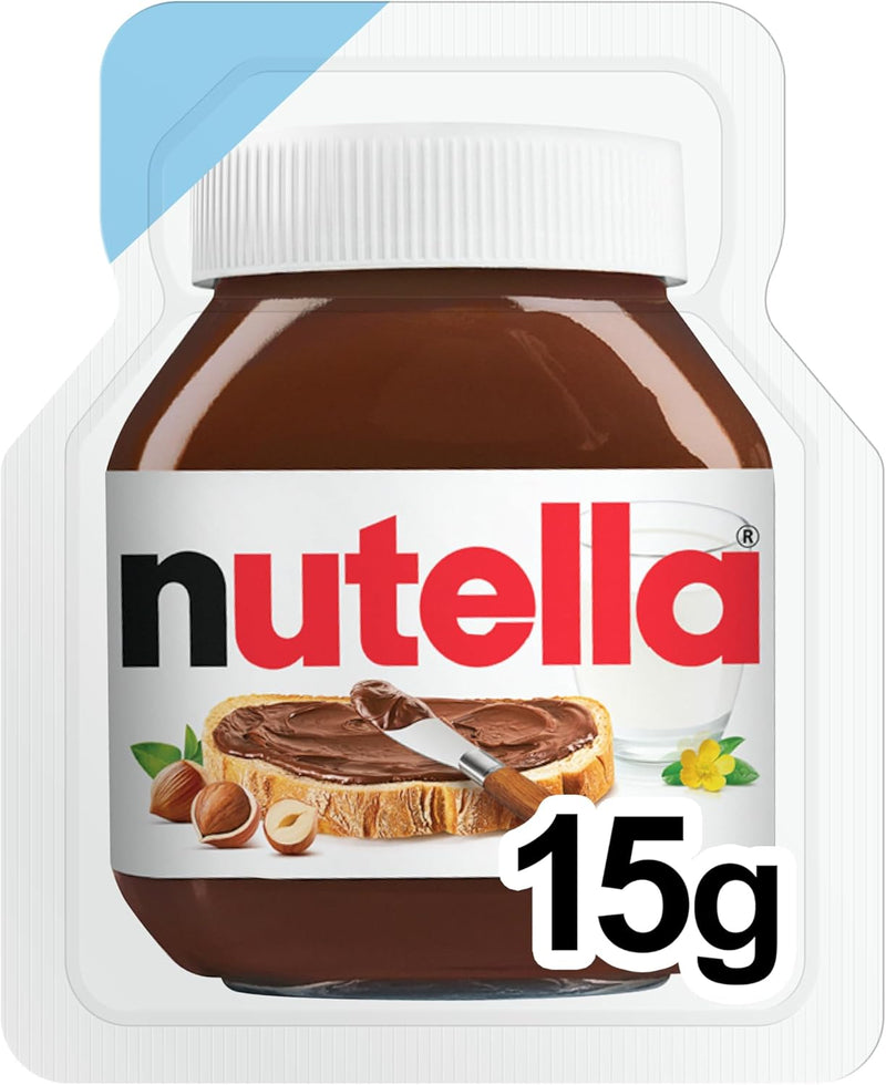 Load image into Gallery viewer, NUTELLA Mini Portions 15 g – 60-Pack Chocolate Hazelnut Spread – Perfect for Breakfast, Snacks &amp; On-the-Go
