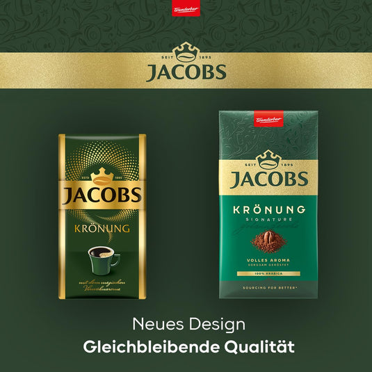 Jacobs Krönung Classic 100 Prozent Arabica, Gemahlener Röstkaffee, Mittlere Röstung, 500g (1er-Pack)