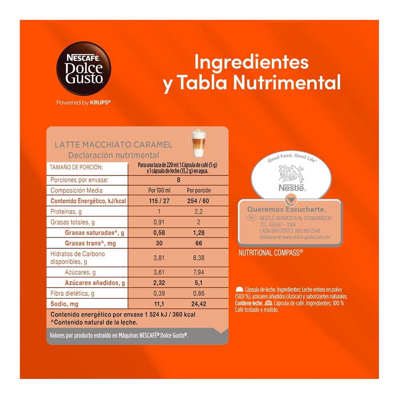 Load image into Gallery viewer, Caramel Latte Macchiato DOLCE GUSTO 16CAPS. Beautiful creamso
