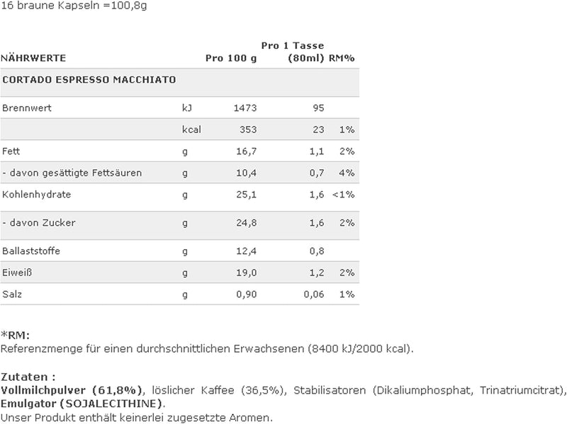 Load image into Gallery viewer, Cortado Espresso Macchiato DOLCE GUSTO 16CAPS. Powerful and roasty
