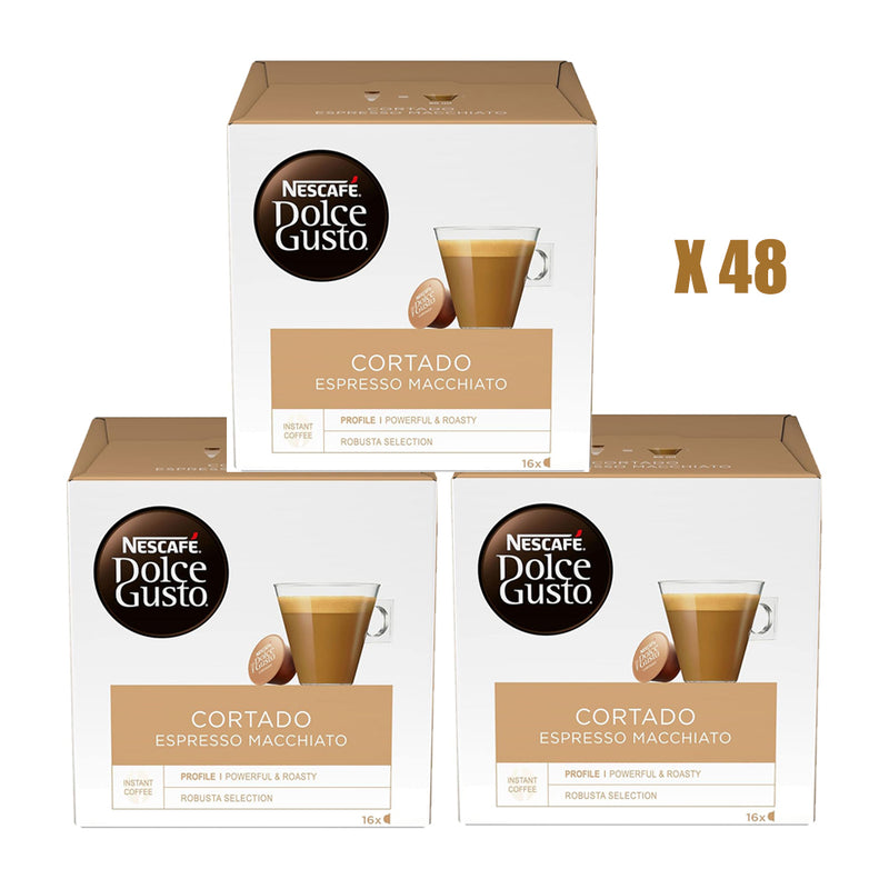 Load image into Gallery viewer, Cortado Espresso Macchiato DOLCE GUSTO BUNDLE - 48CAPS. Powerful and roasty
