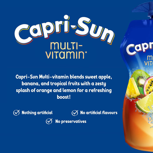 CAPRI - SUN Multivitamin 330ml Pouches - Fruit Drink (15 Pack)