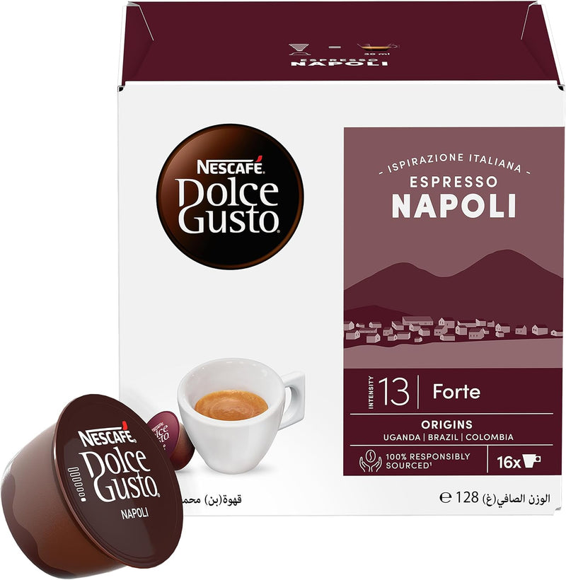 Load image into Gallery viewer, Espresso Napoli capsules DOLCE GUSTO 16CAPS.
