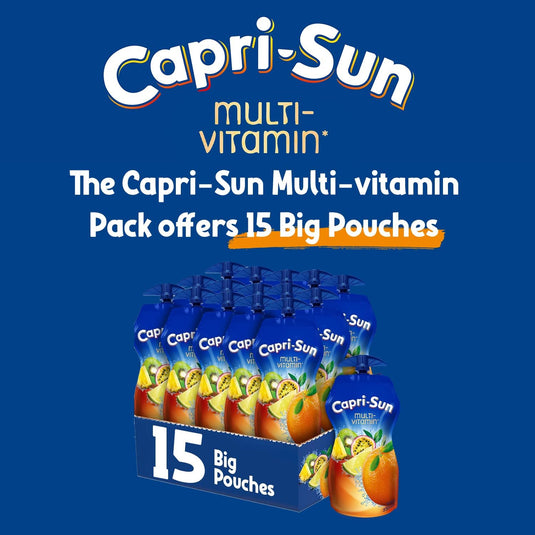 CAPRI - SUN Multivitamin 330ml Pouches - Fruit Drink (15 Pack)