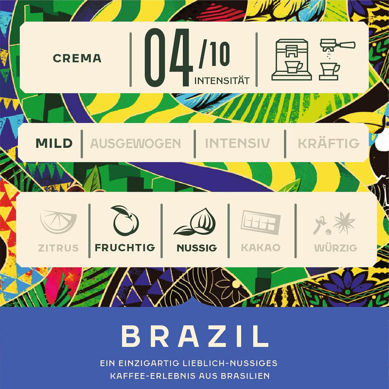 Load image into Gallery viewer, Jacobs Origins Brazil 1 kg – Premium Whole Bean Coffee – Balanced Roast, Nutty &amp; Chocolate Notes, Ideal for Espresso &amp; Filter
